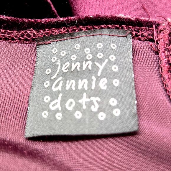 Jenny Annie Dots Girls Formal Dress Size Medium M Purple Evening Party Prom - Picture 5 of 8